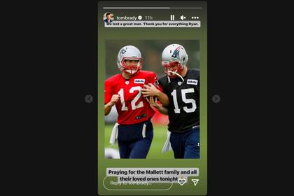 Tom Brady despide a Ryan Mallett en Instagram