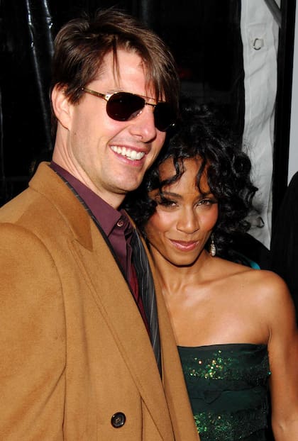 Tom Cruise y Jada Pinkett-Smith, en diciembre de 2007
