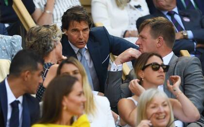 Tom Cruise y Kate Middleton en Wimbledon (Foto: EFE)