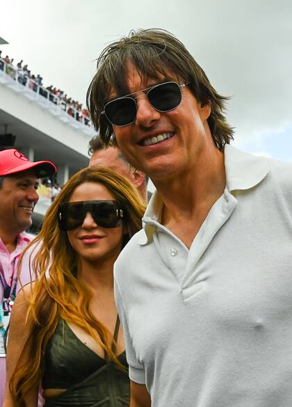 Tom Cruise y Shakira, juntos en el Autódromo Internacional de Miami