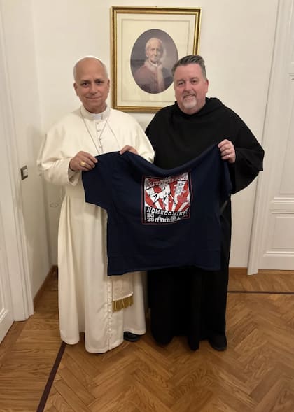 Tom McCarthy con el Papa
