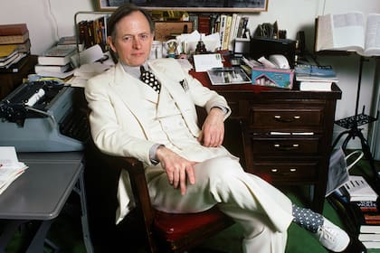 Tom Wolfe en su casa de Nueva York, en enero de 1988