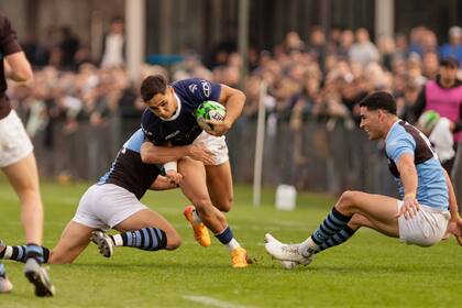 Tomás Baca Castex anotó el único try de Champagant, que luego de un buen comienzo en el torneo de URBA está deshilachándose.
