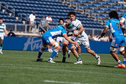 Tomás Casares durante un partido con Chicago Hounds