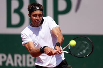 Tomás Etcheverry, en Roland Garros