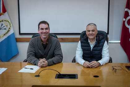 Tomás Staudemann (Nutrien) y Darío Marinozzi (AFA)