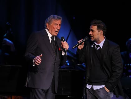 Tony Bennett cantó junto a Vicentico "Cold Cold Heart", clásico de su repertorio, en su última visita a Buenos Aires