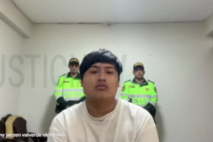 Tony Janzen Valverde Victoriano, también conocido como Pequeño J, fue detenido en Perú