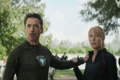 Tony y Pepper en Avengers: La guerra del infinito
