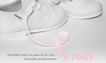 Toot, la marca de calzado infantil se adhiere a la campaña de concientización y prevención del cáncer de mama de la Fundación Cáncer