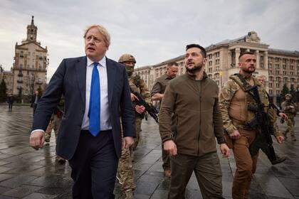 Boris Johnson, recorrió Kiev en dos oportunidades desde el inicio de la guerra. 