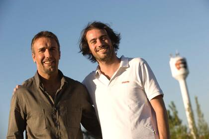 Torchut junto a Batistuta, su gran ídolo