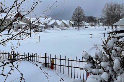 La nieve cubre un barrio, el domingo 25 de diciembre de 2022, en Buffalo, Nueva York. 