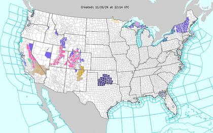 Tormenta invernal en las Montañas Rocosas: hasta 60 centímetros de nieve acumulada complican el tránsito en Colorado y Wyoming