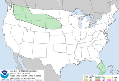 Tormentas aisladas en Florida: frente frío débil provoca lluvias eléctricas en Miami y los Cayos