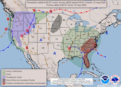 Tormentas eléctricas con ráfagas de 80 km/h y riesgo de tornados aislados en costa atlántica floridana