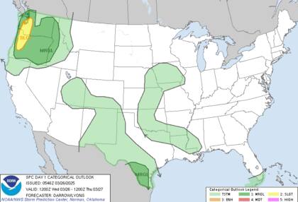 Tormentas severas en el noroeste del Pacífico: posibilidad de granizo del tamaño de una pelota de golf, vientos dañinos y un tornado aislado en Oregón y Washington