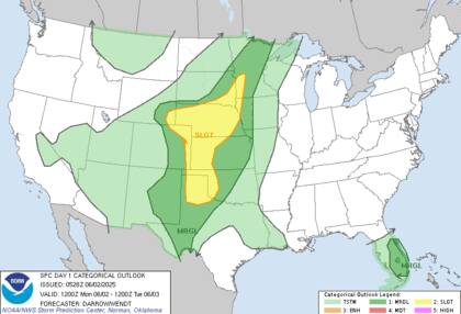 Tormentas severas en Llanuras: granizo grande y ráfagas destructivas afectarán Dakota del Sur a Nebraska esta tarde