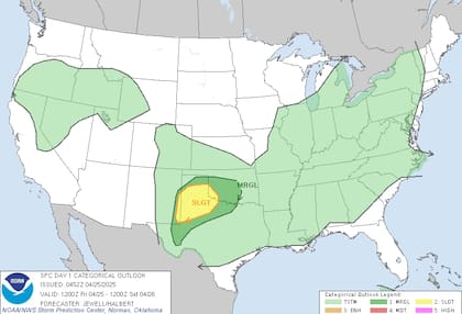 Tormentas severas en Texas: el NWS alerta por granizo, ráfagas de viento y posible formación de tornados en el oeste del estado