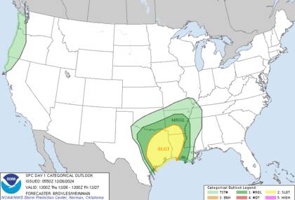 Tormentas severas en Texas: Houston y sus alrededores enfrentan riesgo de superceldas con ráfagas de viento superiores a 80 km/h.