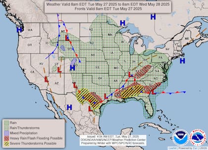 Tormentas tipo supercélula de movimiento lento amenazan la región del Big Bend en Texas con granizo grande y vientos destructivos