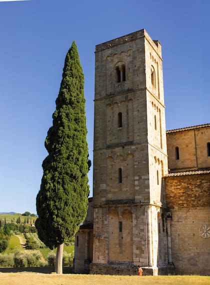 Torre de la abadía de Sant’ Antimo.