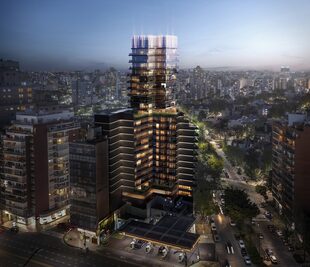 Torre Quo, el proyecto que además de amenities, tendrá un restaurante y sky bar.