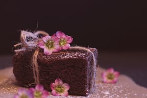 Torta de chocolate sin azucar y con cacao amargo