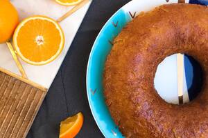 Torta de naranja almibarada