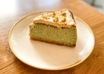 Torta flan de pistacho de Merienda