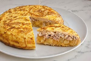 Tortilla de papa con txapela