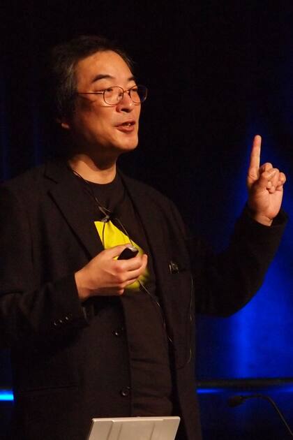 Toru Iwatani, el creador del Pac-Man, en la GDC de 2011