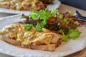 Tostada de camarones