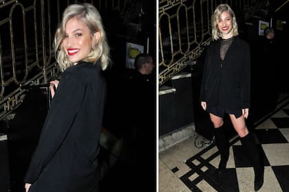 Total black. Stefanía Roitman dijo presente anoche en Vórterix