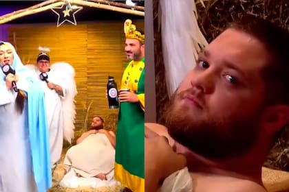 Toto Kirzner encargó el Niño Jesús en una parodia y su burla enfureció al público