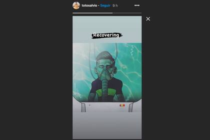 Toto Salvio publicó esta imagen en sus historias de Instagram