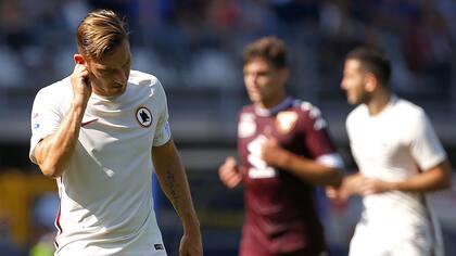 Totti marcó el único gol de Roma en Turín