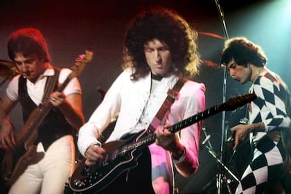 Con Queen, en 1977