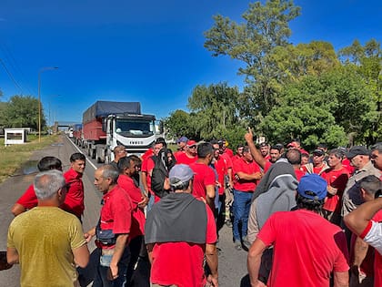 Trabajadores de Vassalli protestan en la ruta 33 por falta de pago de sus salarios