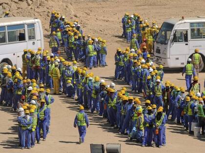 Trabajadores golondrina de Qatar
