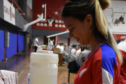 Trabajando en el Área de Nutrición de Unión de Santa Fe.