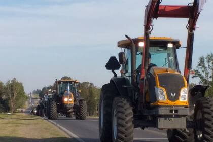 Tractores en Crespo, Entre Ríos