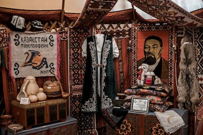 Tradición local. Objetos de la cultura de Kazajistán se exhiben también en el museo