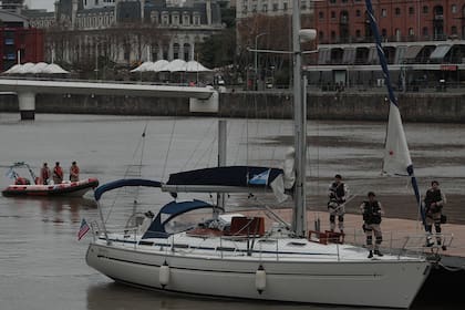 Traful, el velero que fue encontrado en Puerto Madero con 444 kilos de droga