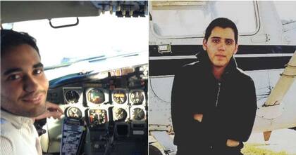 Tragedia aérea en Uruguay. Kevin Alonso Raggio (izquierda) y Franco Pamboukdjian Acevedo, las víctimas
