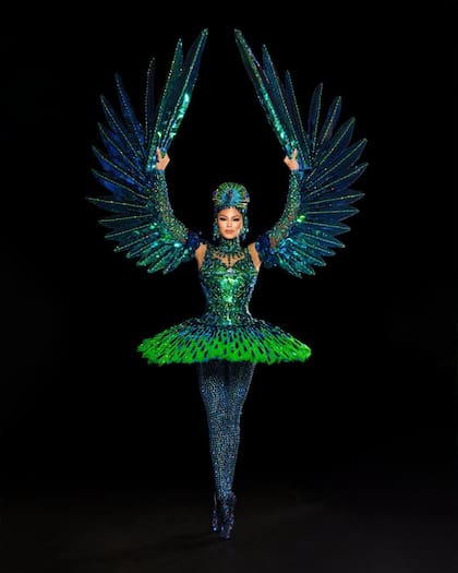Traje típico de Miss Puerto Rico, diseñado por Joshuan Aponte (Instagram/@muniversepr)