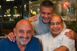 Tras nueve meses de internación, Roly Serrano cenó con Osvaldo Laport y el Puma Goity