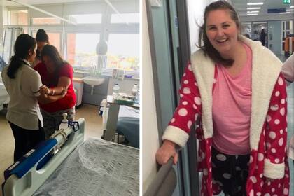 Tras el diagnostico, la joven tuvo que recibir fisioterapia antes de que se le permitiera regresar a casa con sus padres en una silla de ruedas