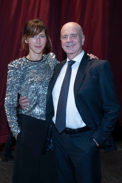 Sophie Hunter y Jorge Telerman en el cóctel posterior al debut