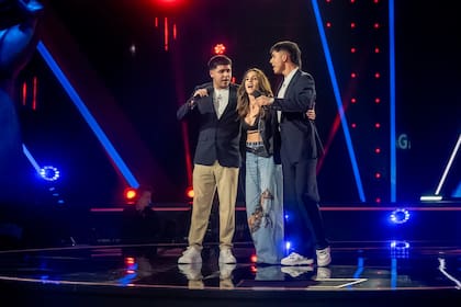 Tras entrar a La Voz, cantaron junto a La Sole y recibieron la ovación del público y del resto del jurado (Foto: PRENSA TELEFE)
